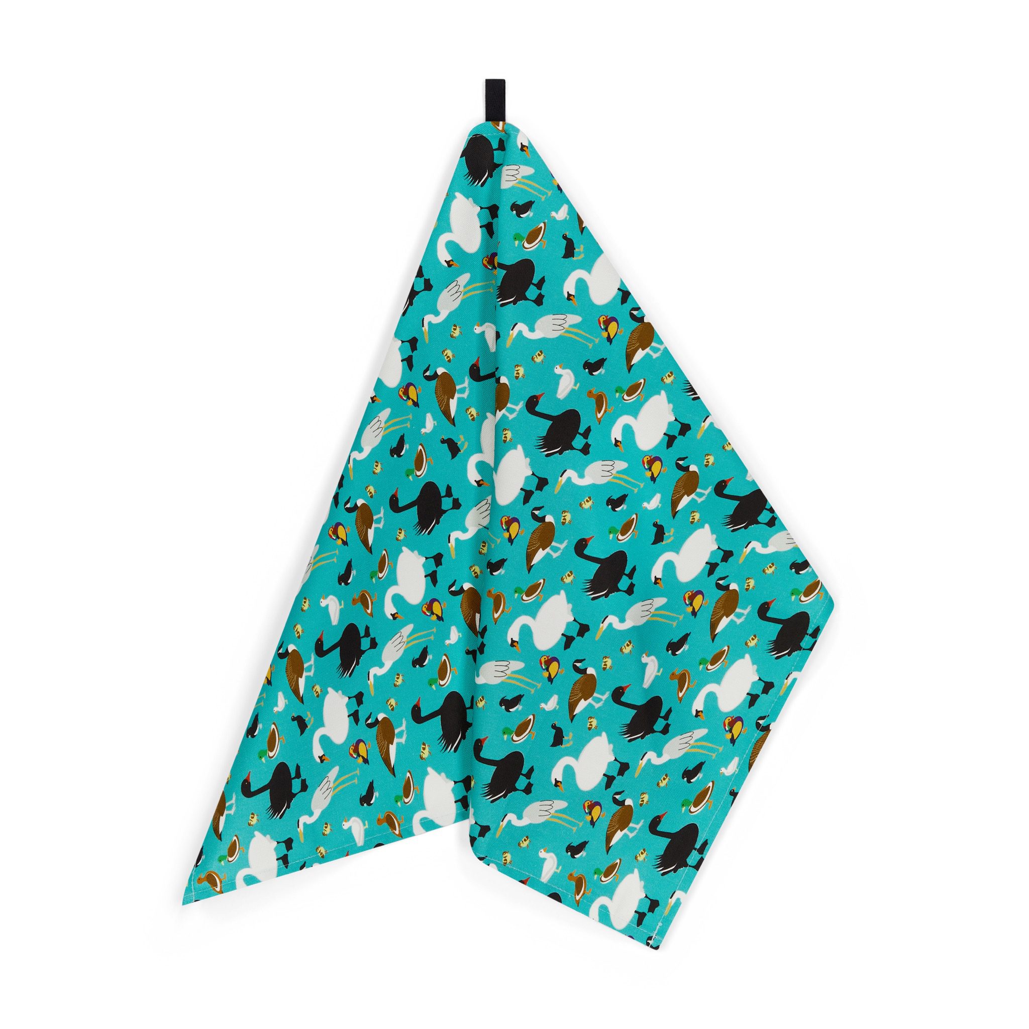 Duck Pond organic cotton tea towel