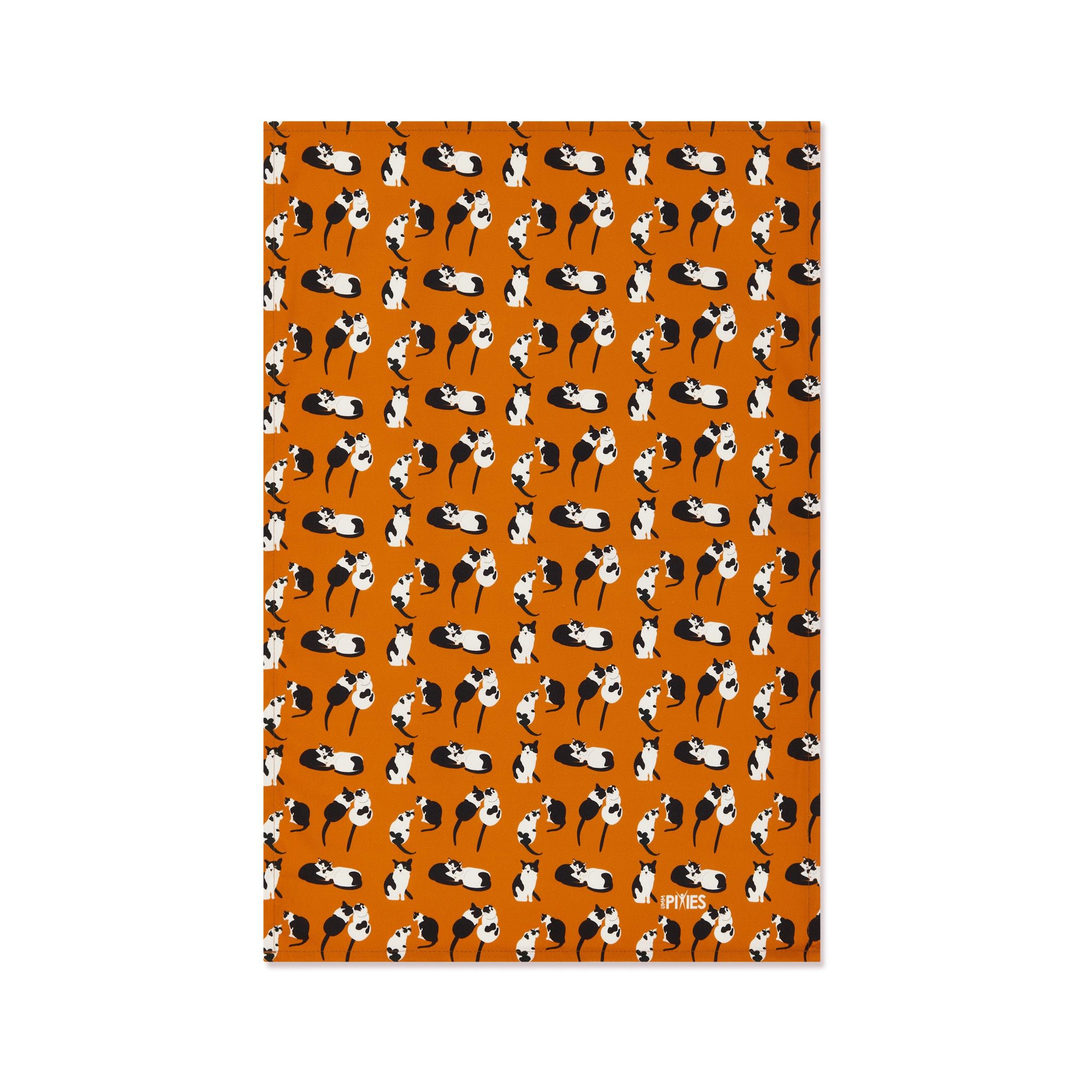 Cats organic cotton tea towel