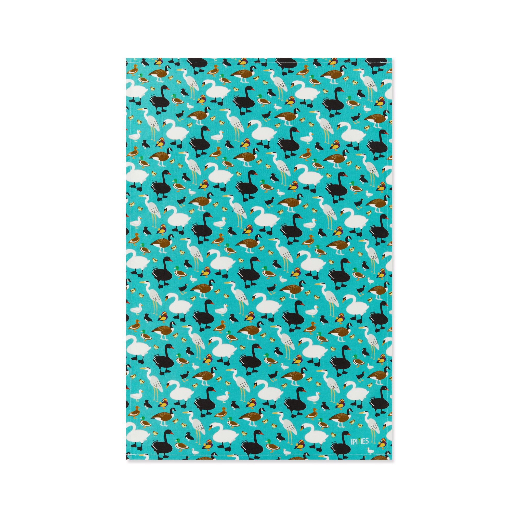 Duck Pond organic cotton tea towel