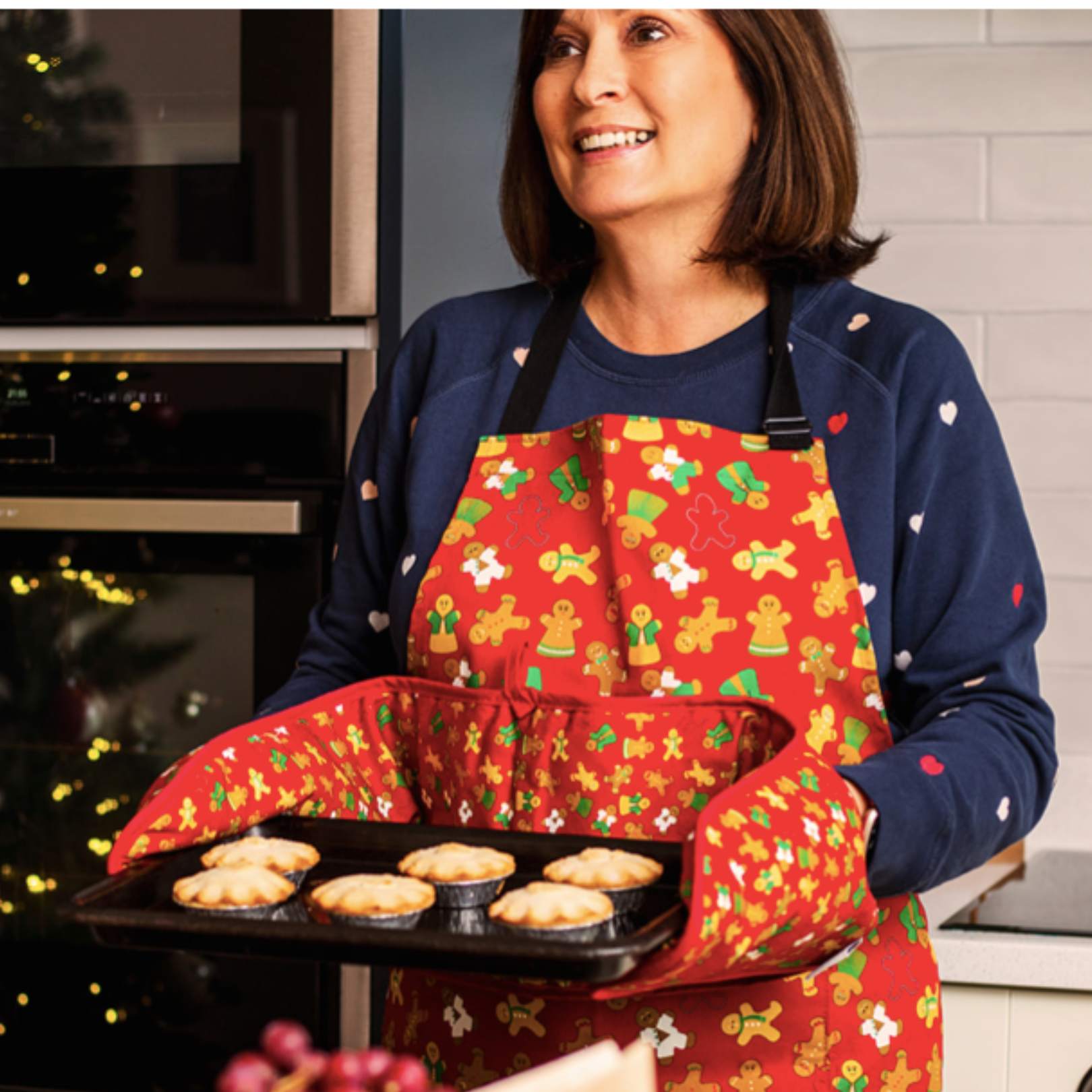 Gingerbread Folk Unisex Adult Apron