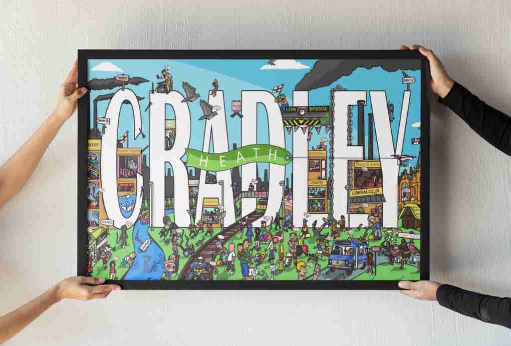 Cradley Heath! - Personalised Illustration