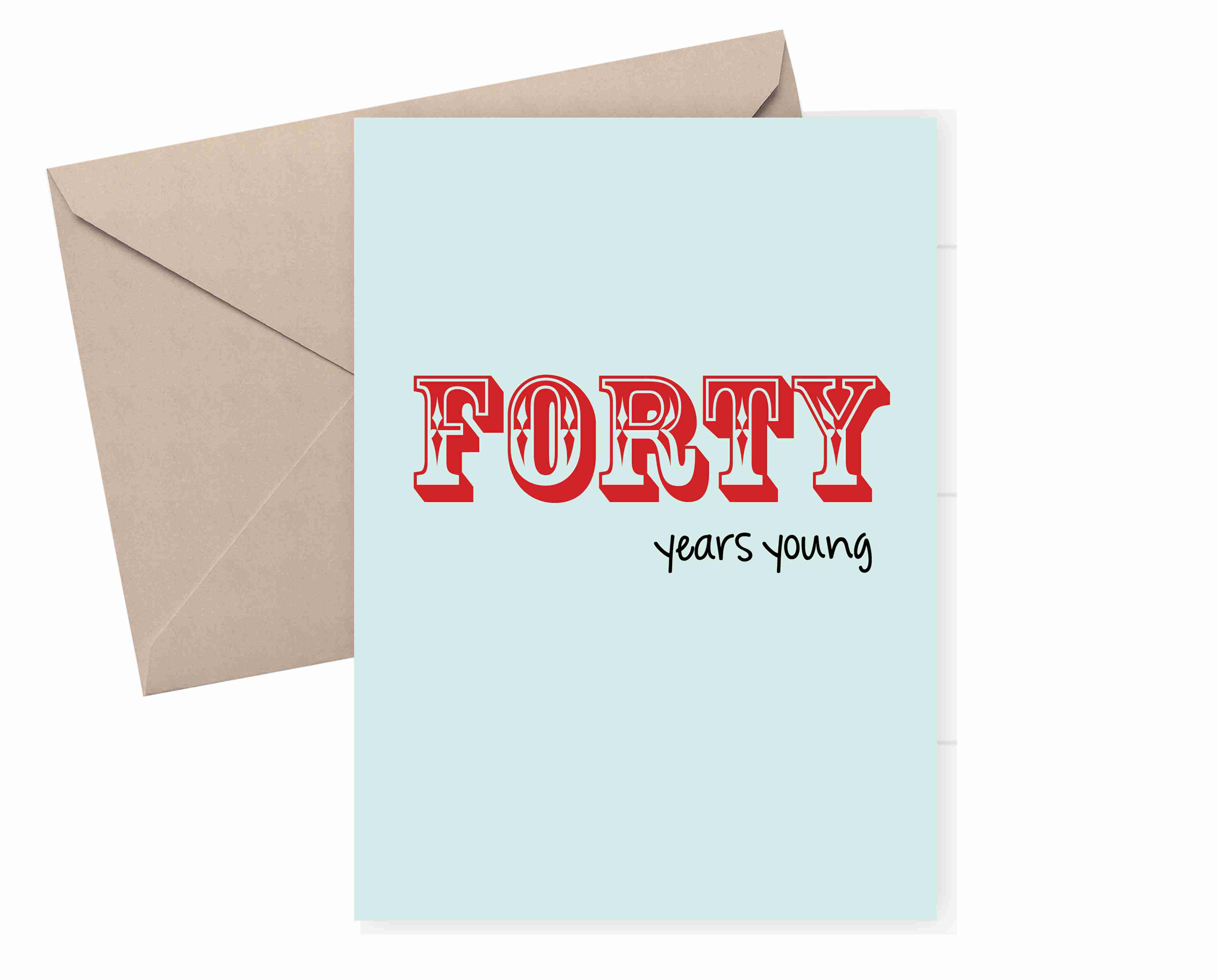 40th Birthday Card - 40 Years young