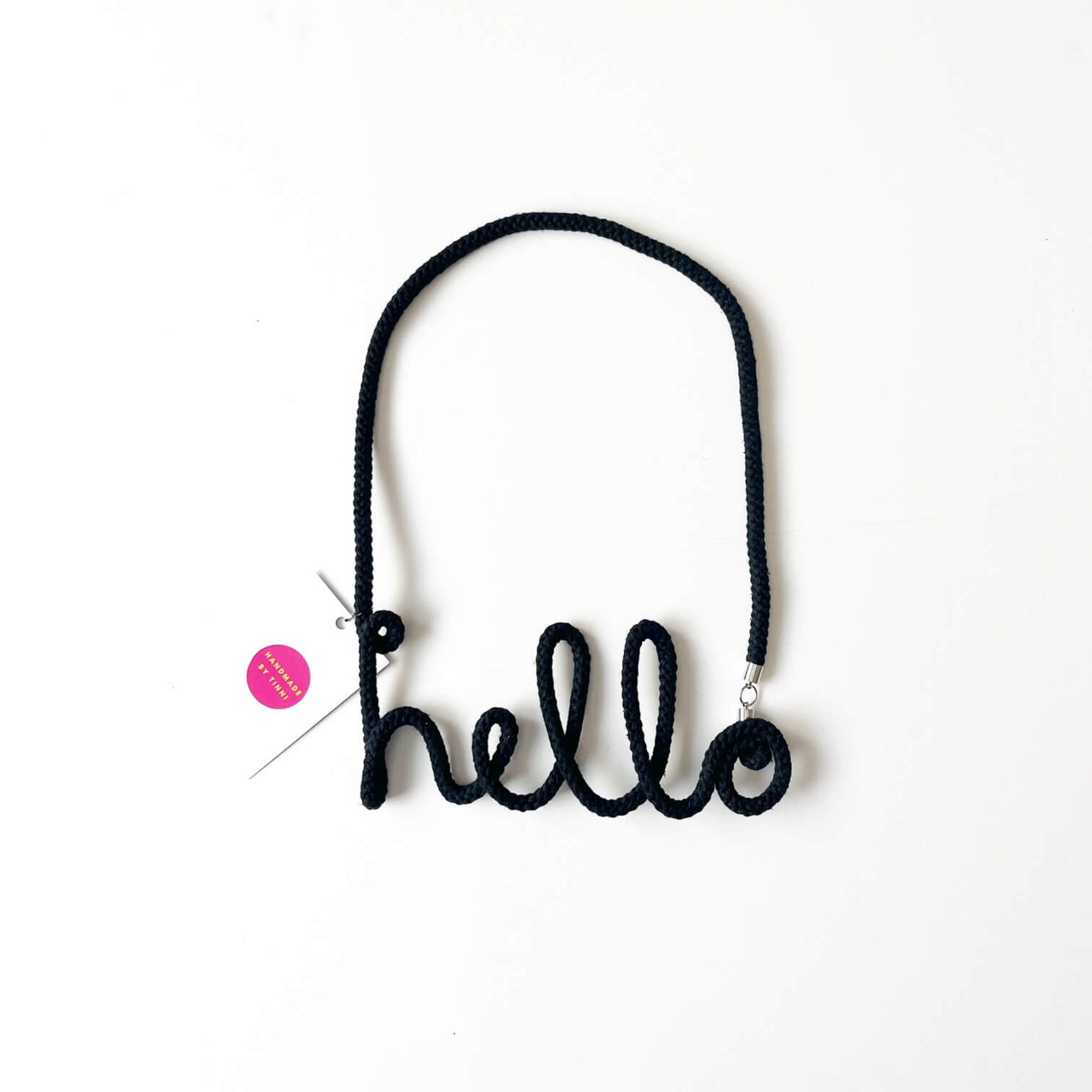 The Word Necklace - Statement Hope cotton necklace