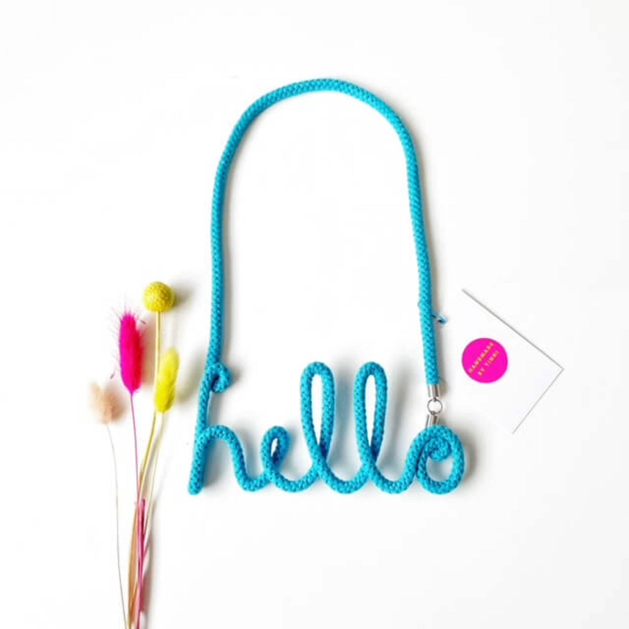 The Word Necklace - Statement Hope cotton necklace