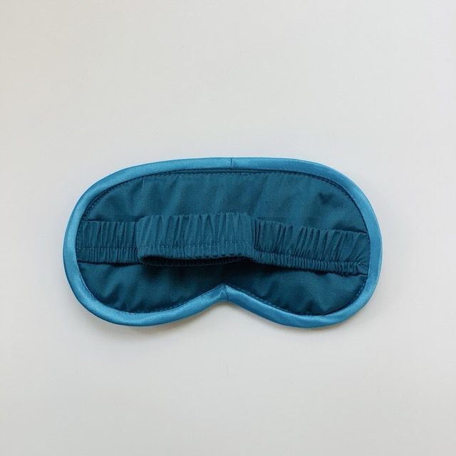 Teal Velvet Peacock Feathers Lavender Infused Eye Mask