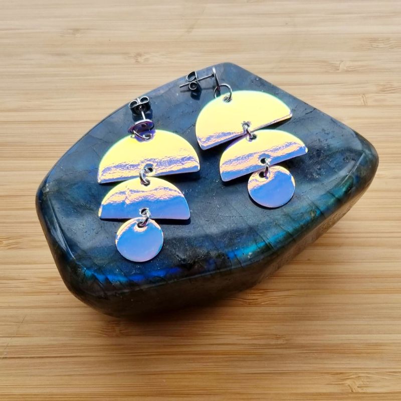 Holographic Dangly Earrings
