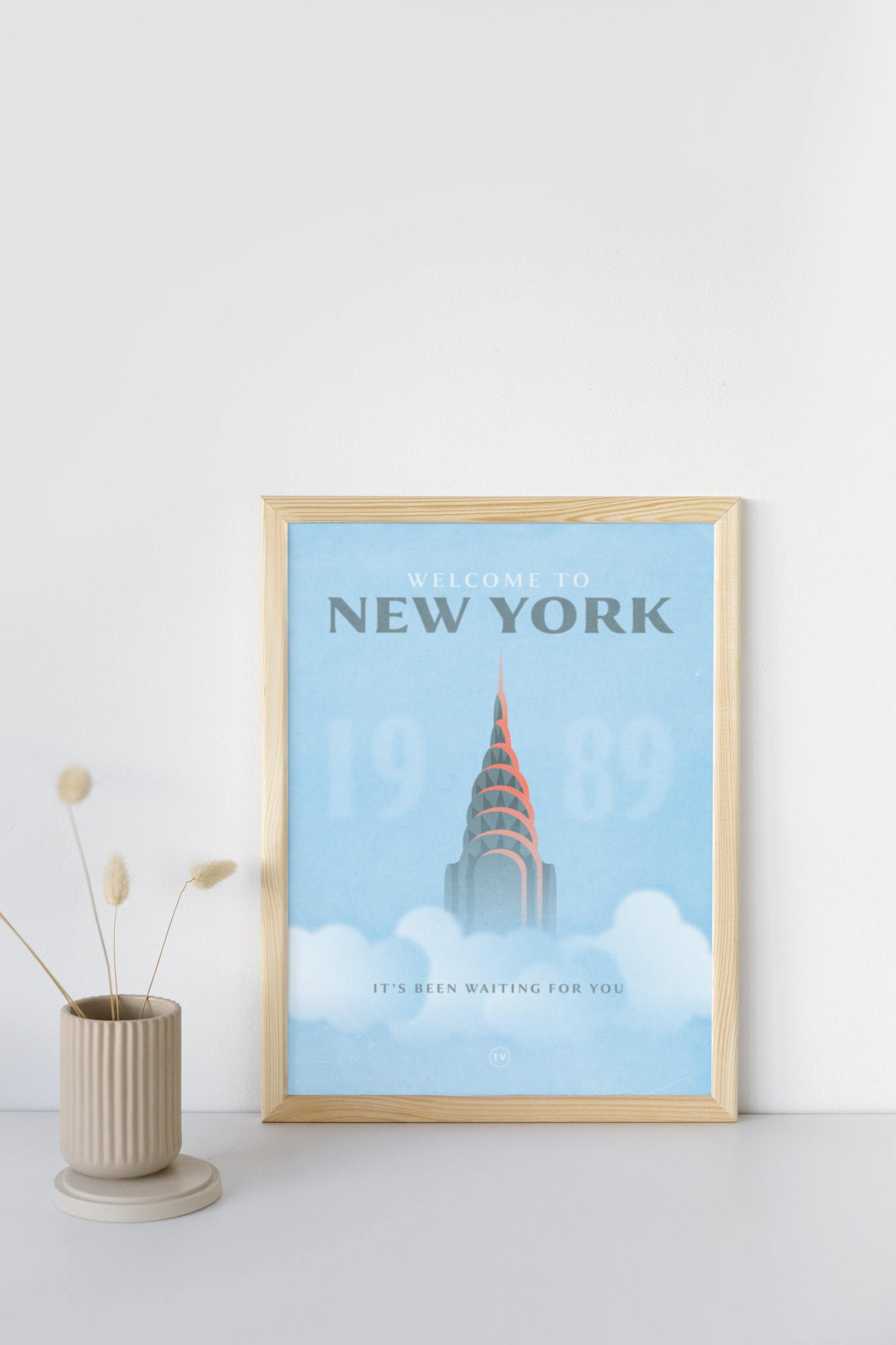 Welcome to New York Retro Travel Poster
