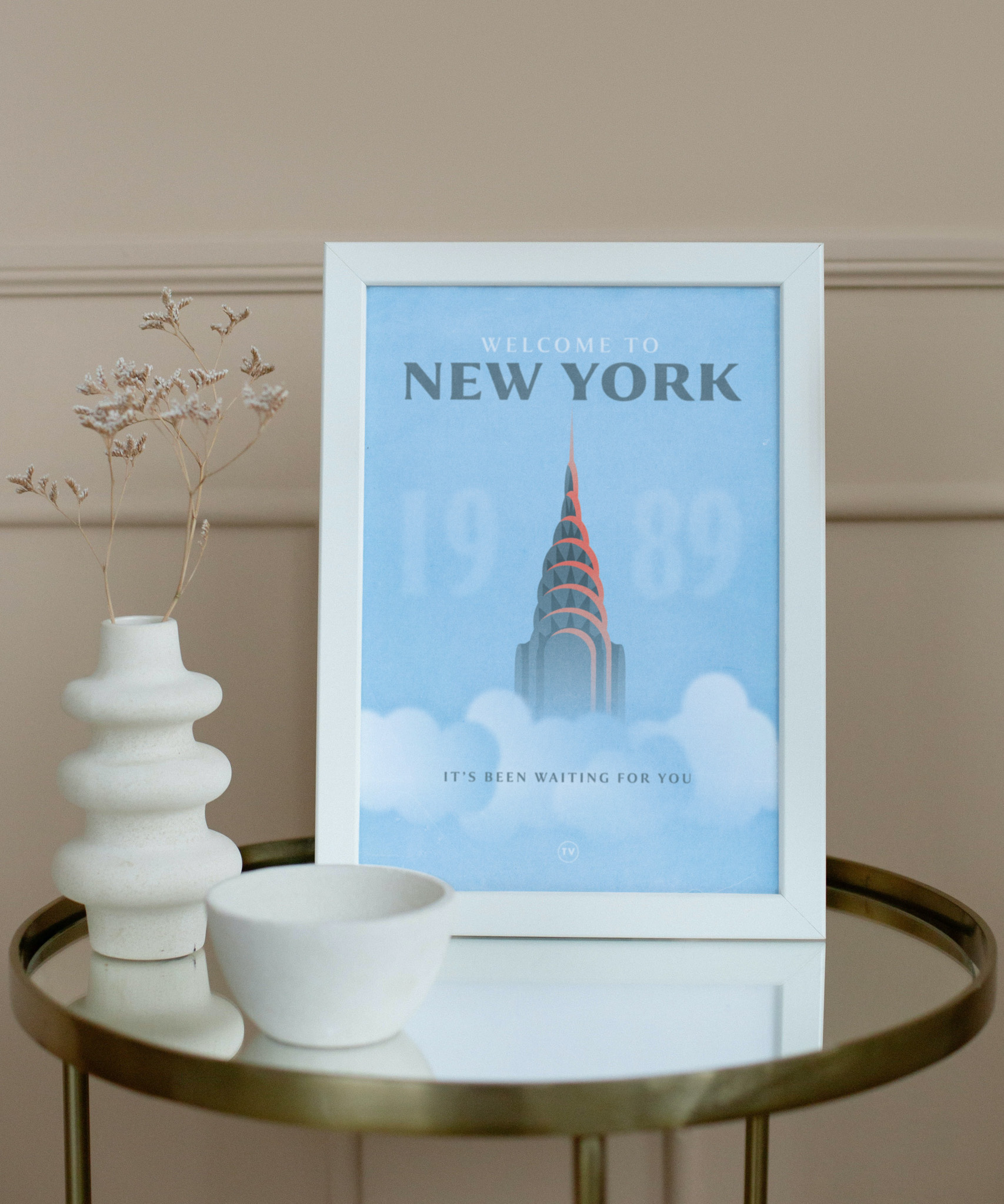 Welcome to New York Retro Travel Poster
