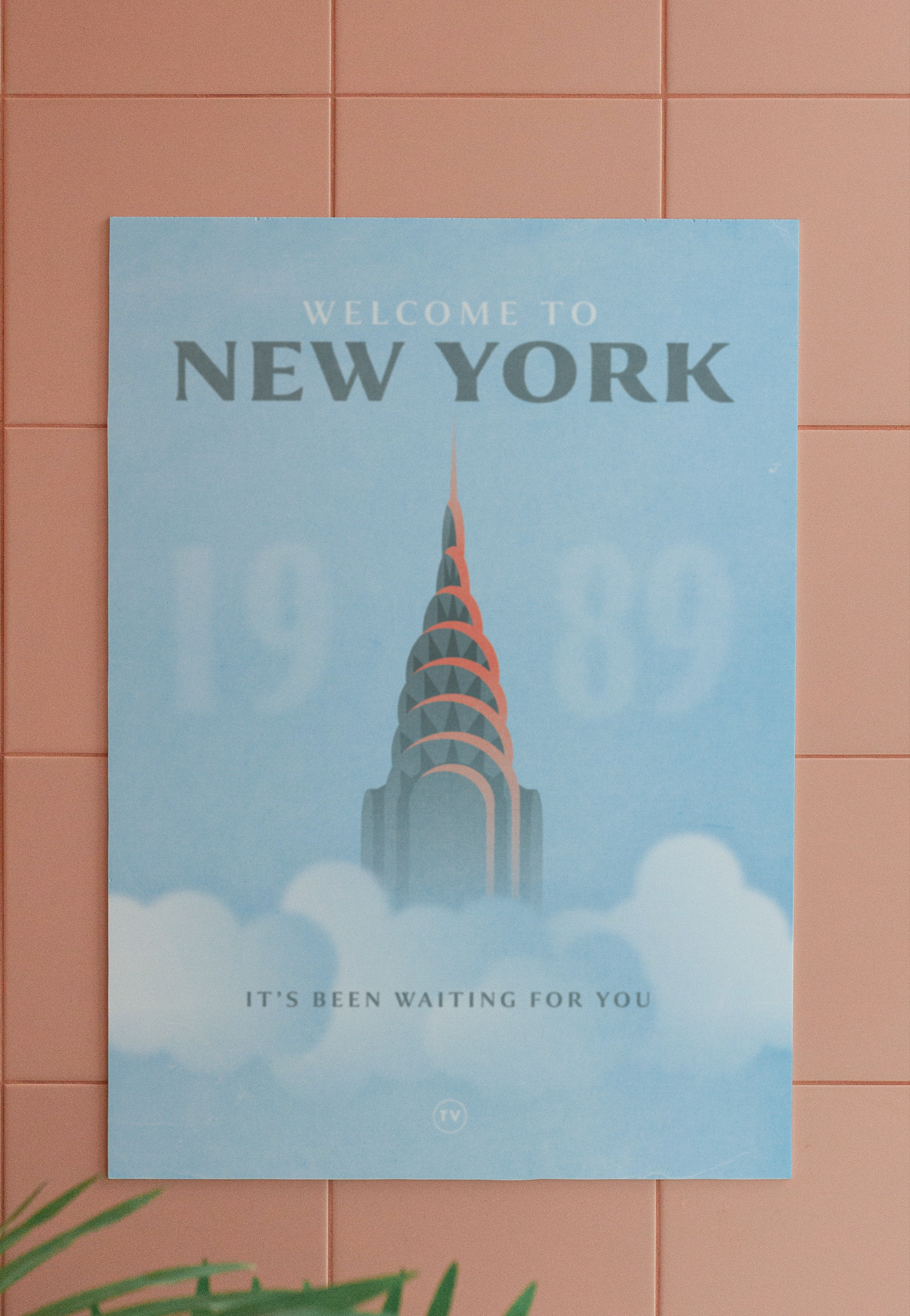 Welcome to New York Retro Travel Poster