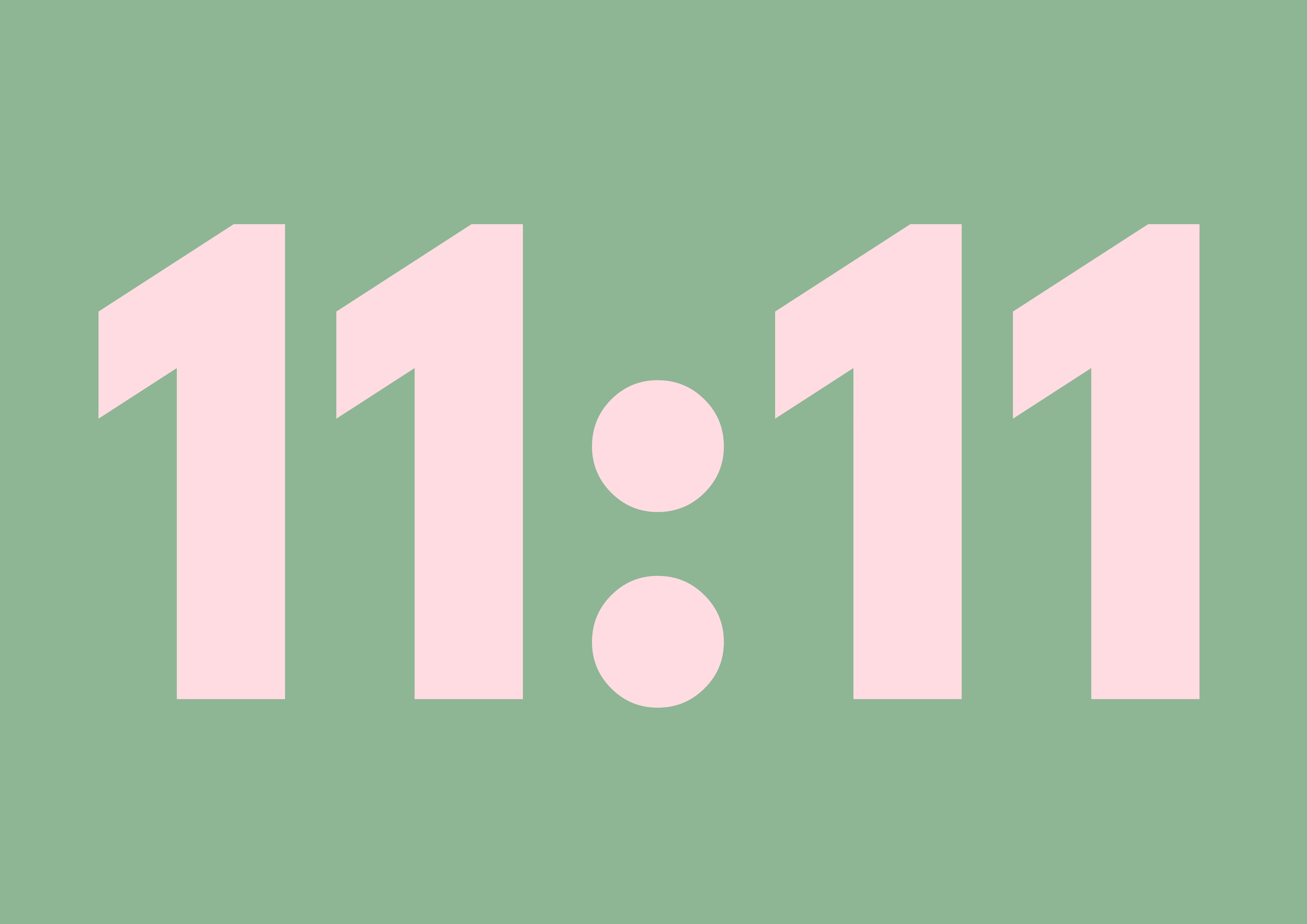 11:11 wall art print | Angel time