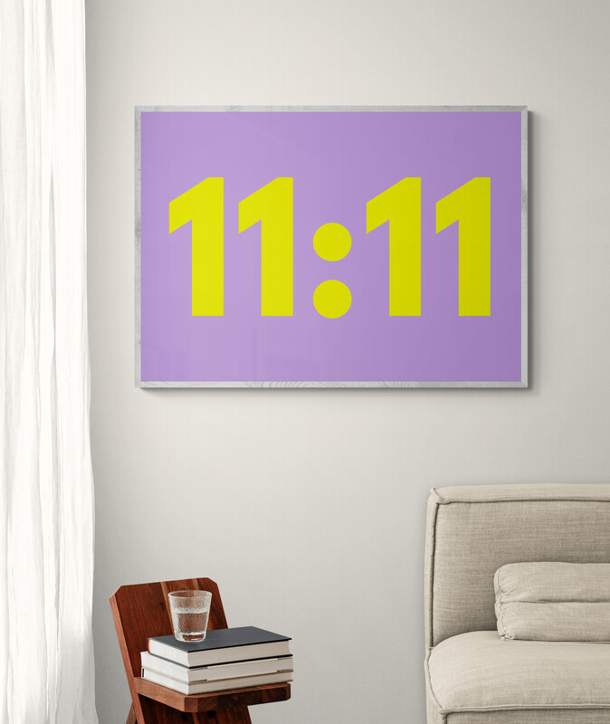 11:11 wall art print | Angel time