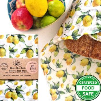 XXL Beeswax Bread Wrap | Lemons