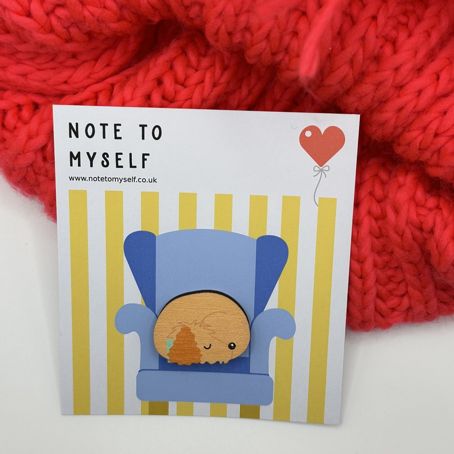 Cockerpoo Sleeping Wooden Pin Badge