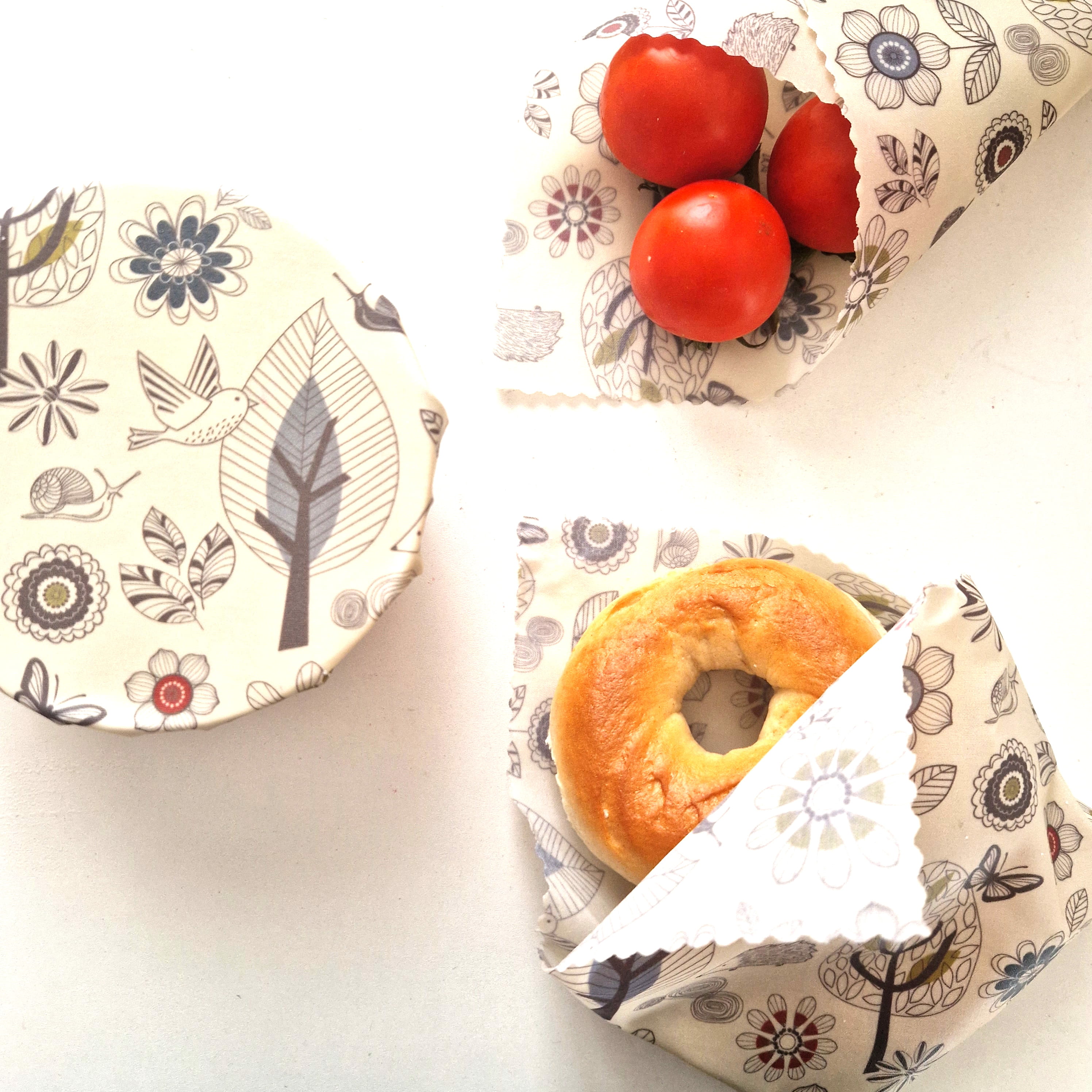 Beeswax Food Wraps | Set of 3 | Scandi