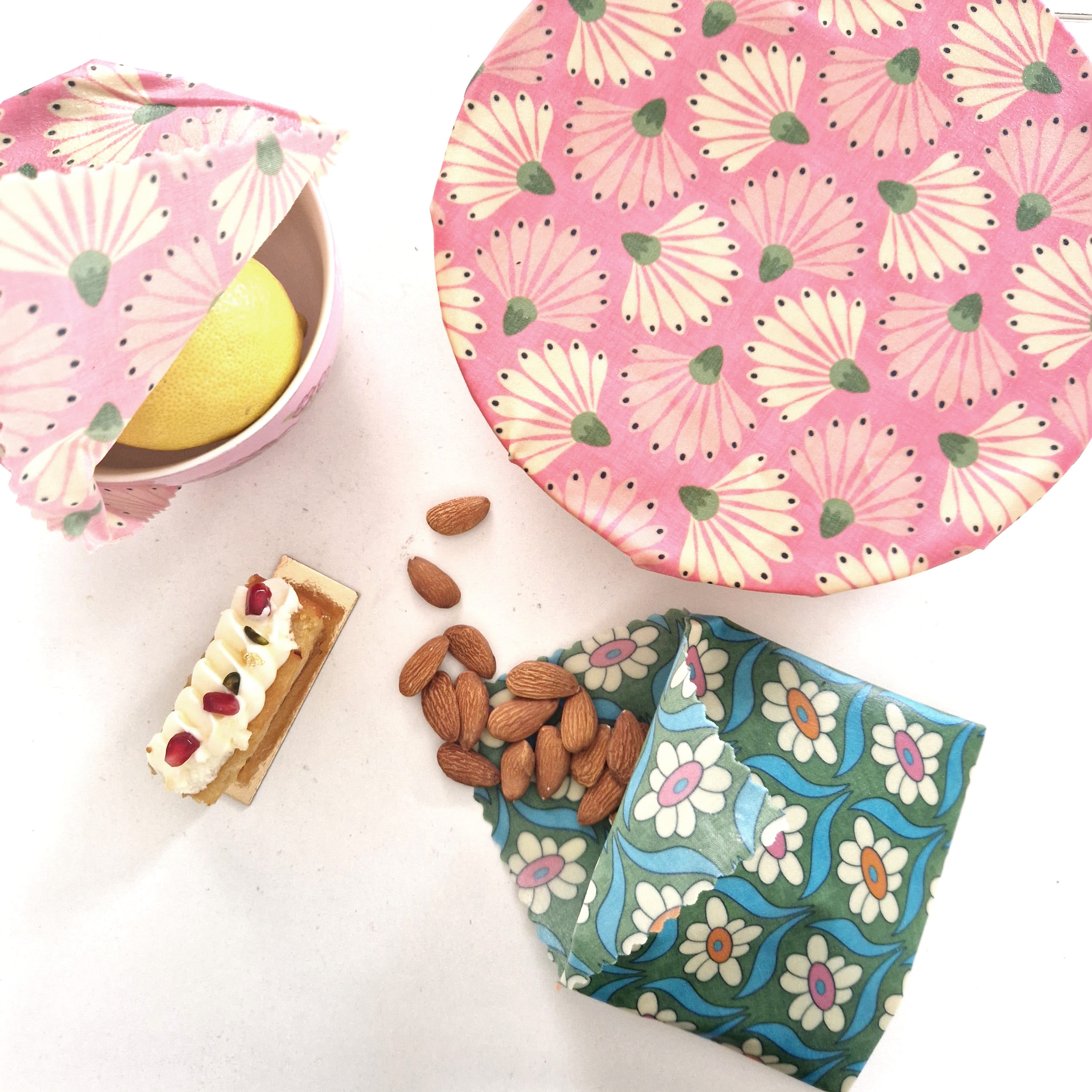 Beeswax Food Wraps | Set of 3 | Dandelions