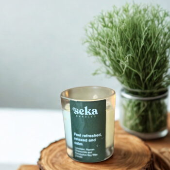 Lavender, Roman Chamomile and Eucalyptus Scented Candle
