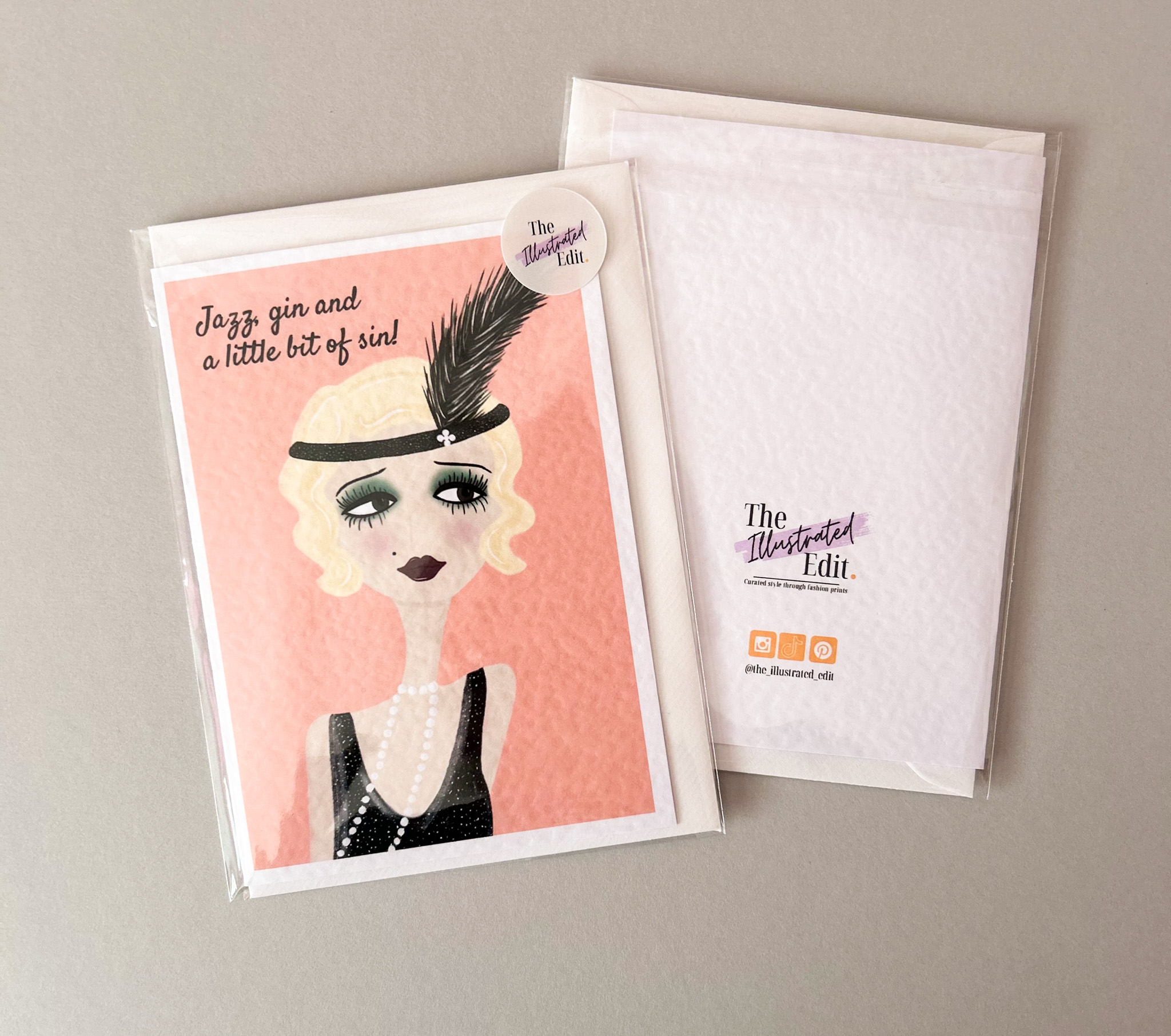 1920s Flapper Greeting Card