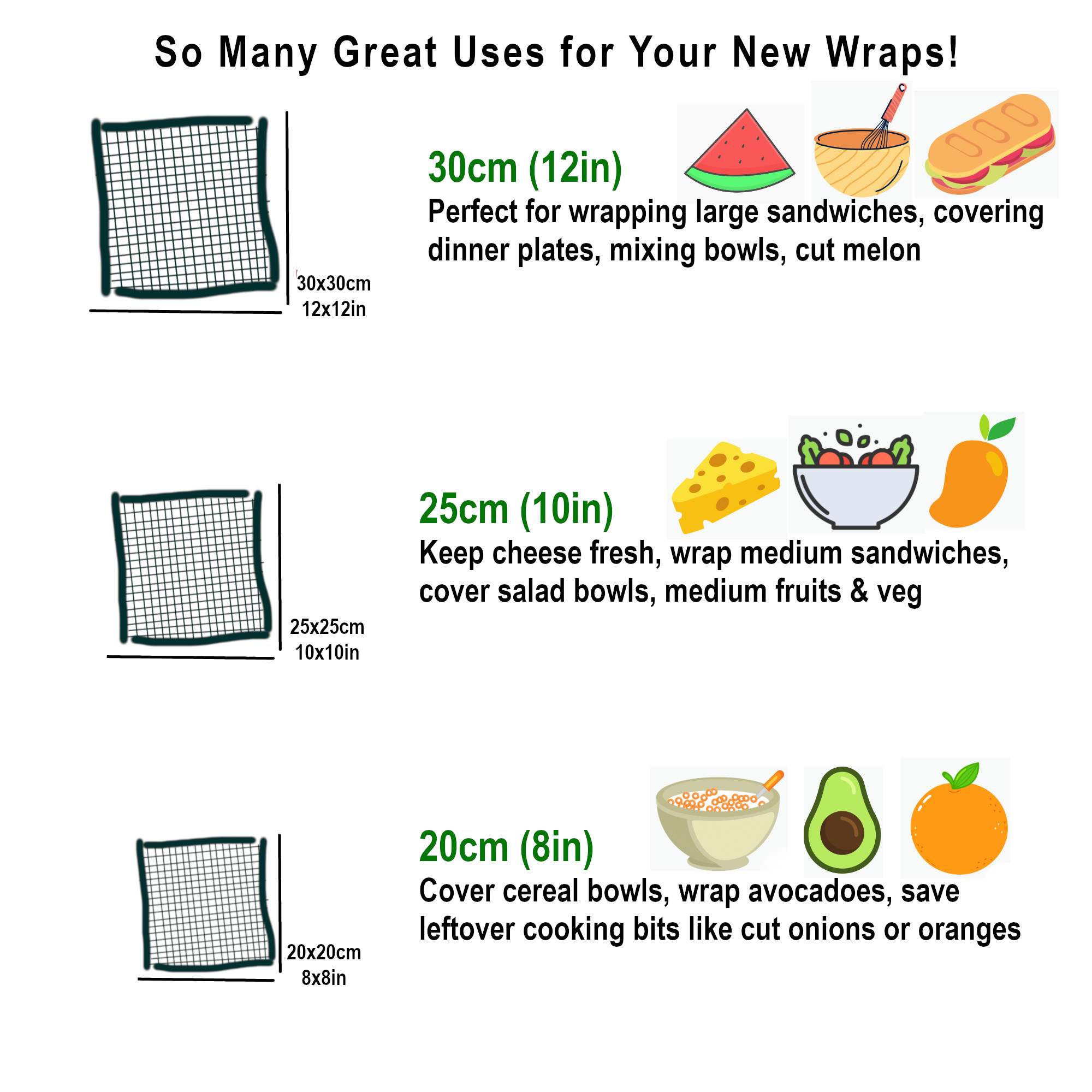 Beeswax Food Wraps | Set of 3 | Lemonade