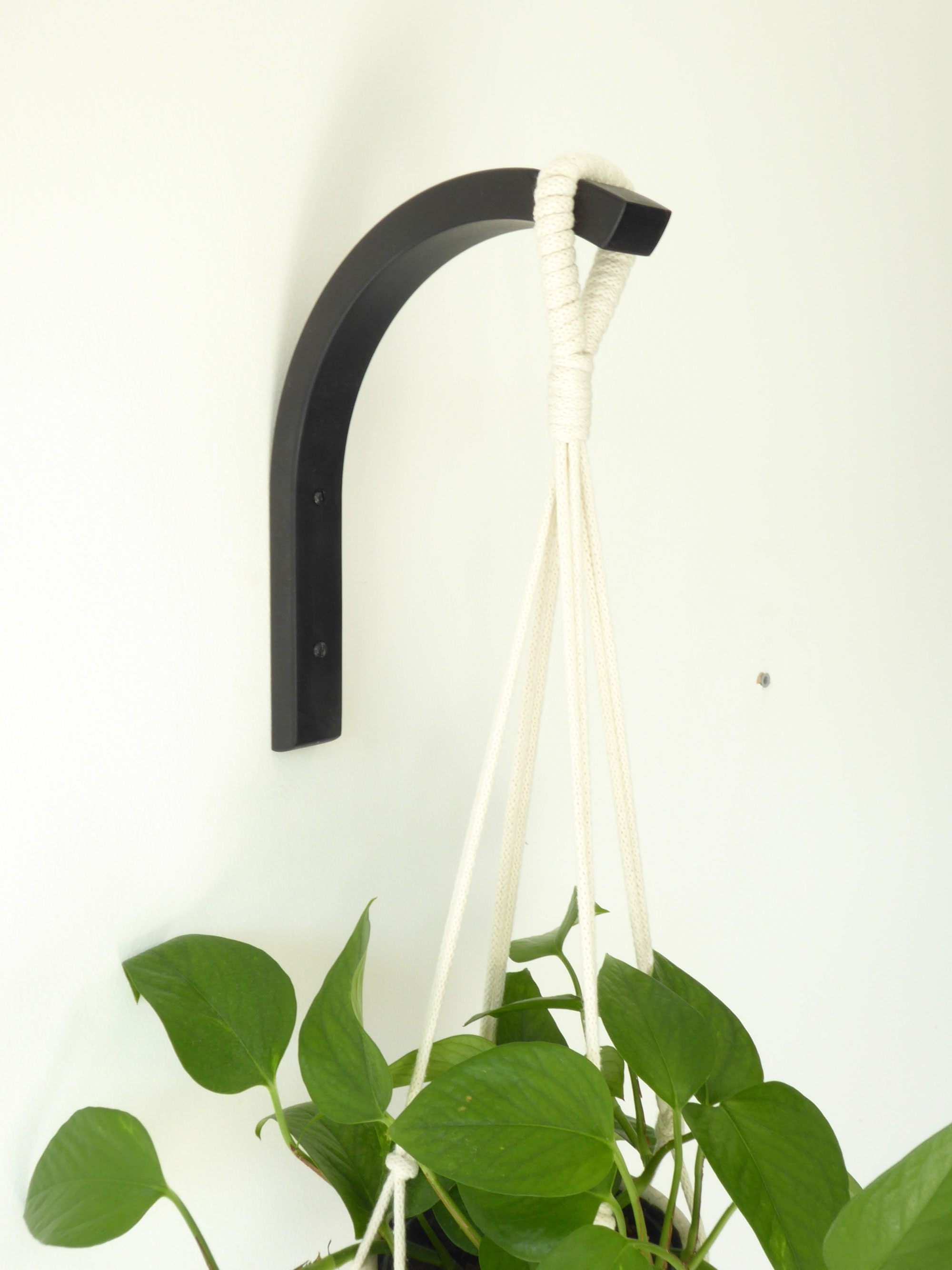 Indoor wooden plant hanger