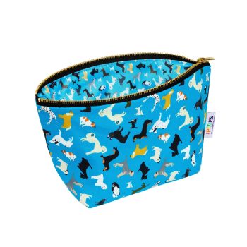 Dogs New Tricks waterproof lined zipped pouch