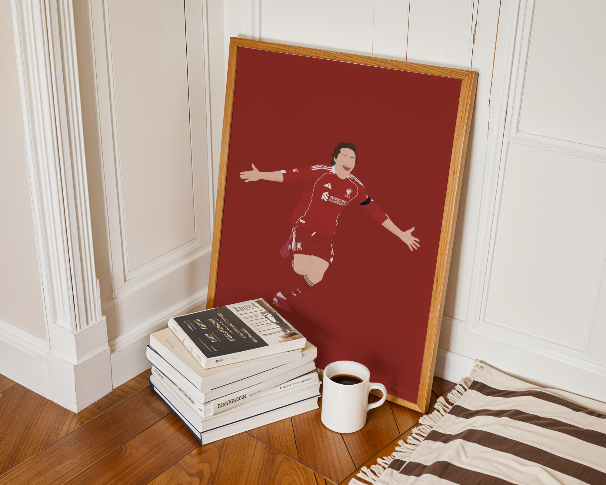 Federico Chiesa Art Print - Hand-Drawn Football Wall Art
