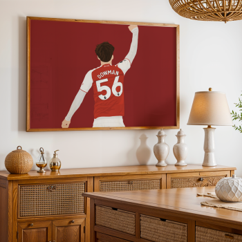 Max Dowman Art Print - Hand-Drawn Football Wall Art