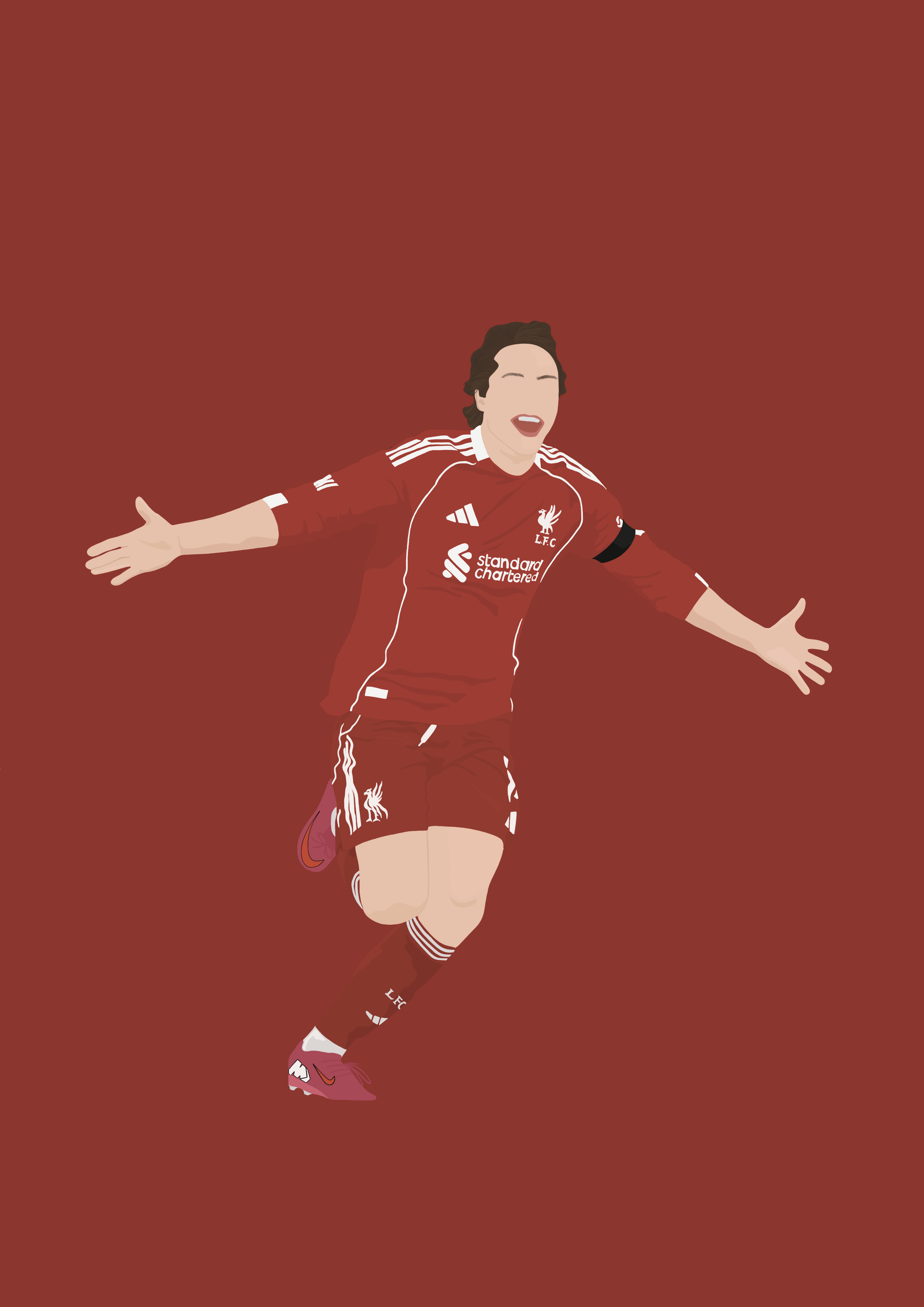 Federico Chiesa Art Print - Hand-Drawn Football Wall Art