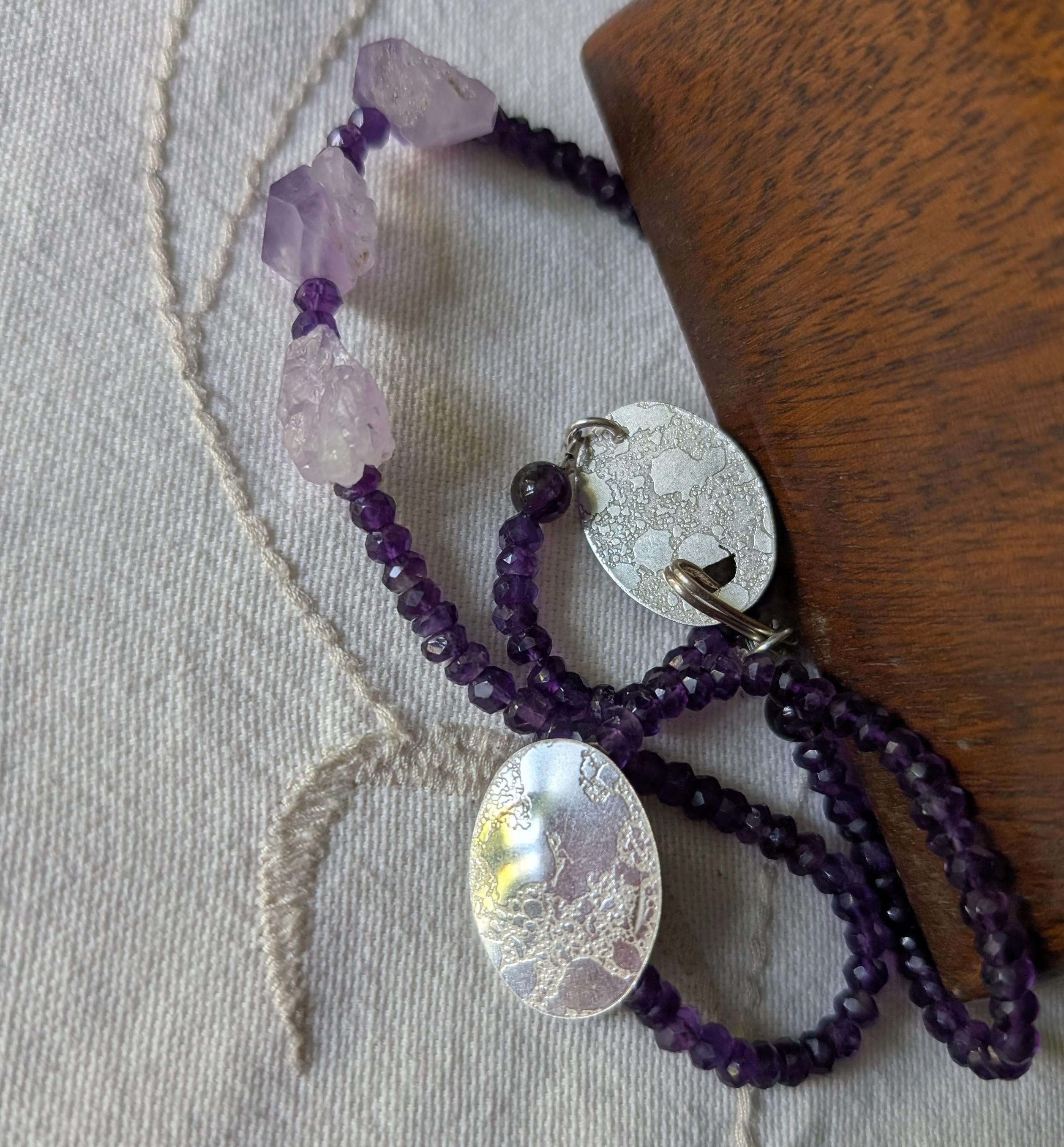 Chunky amethyst necklace